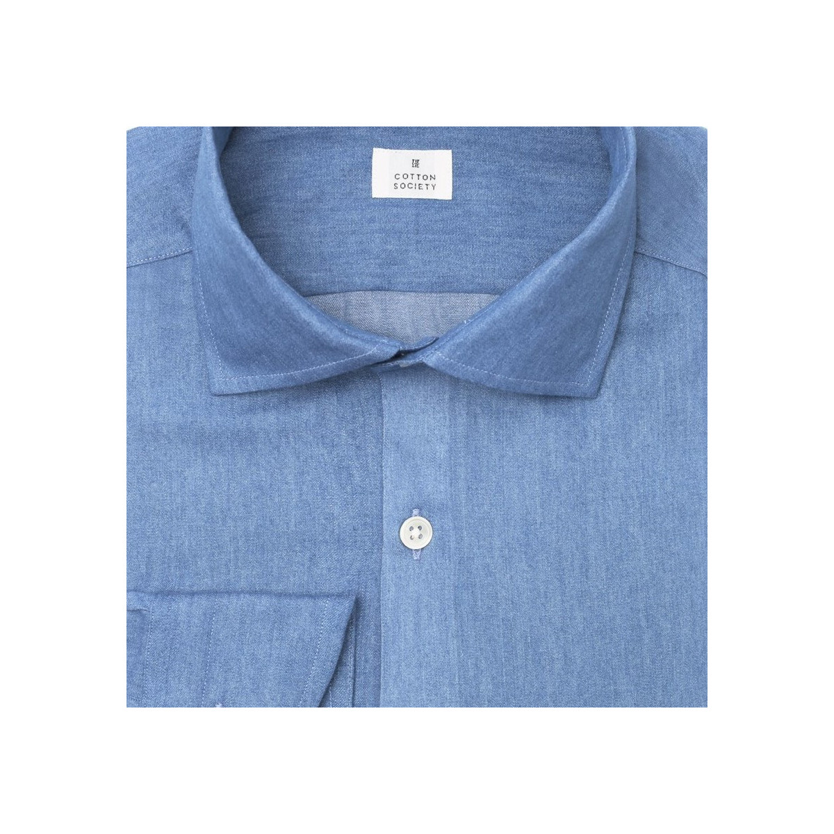 Chemise homme Jean Uni Bleu