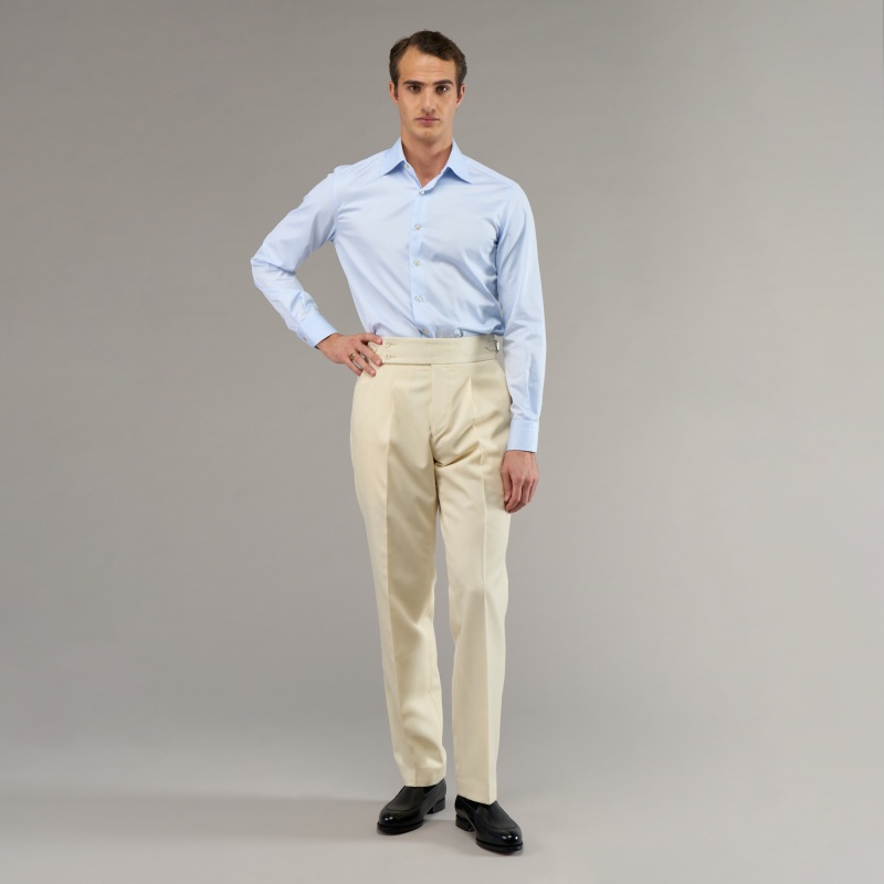 Pantalon Gabardine Crème - Précommande