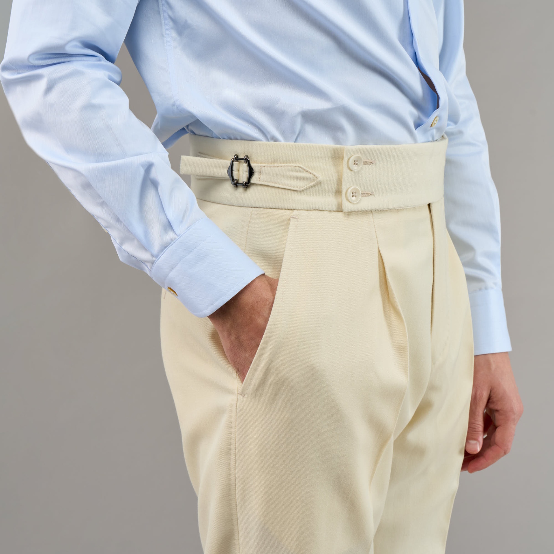 Pantalon Gabardine Crème - Précommande