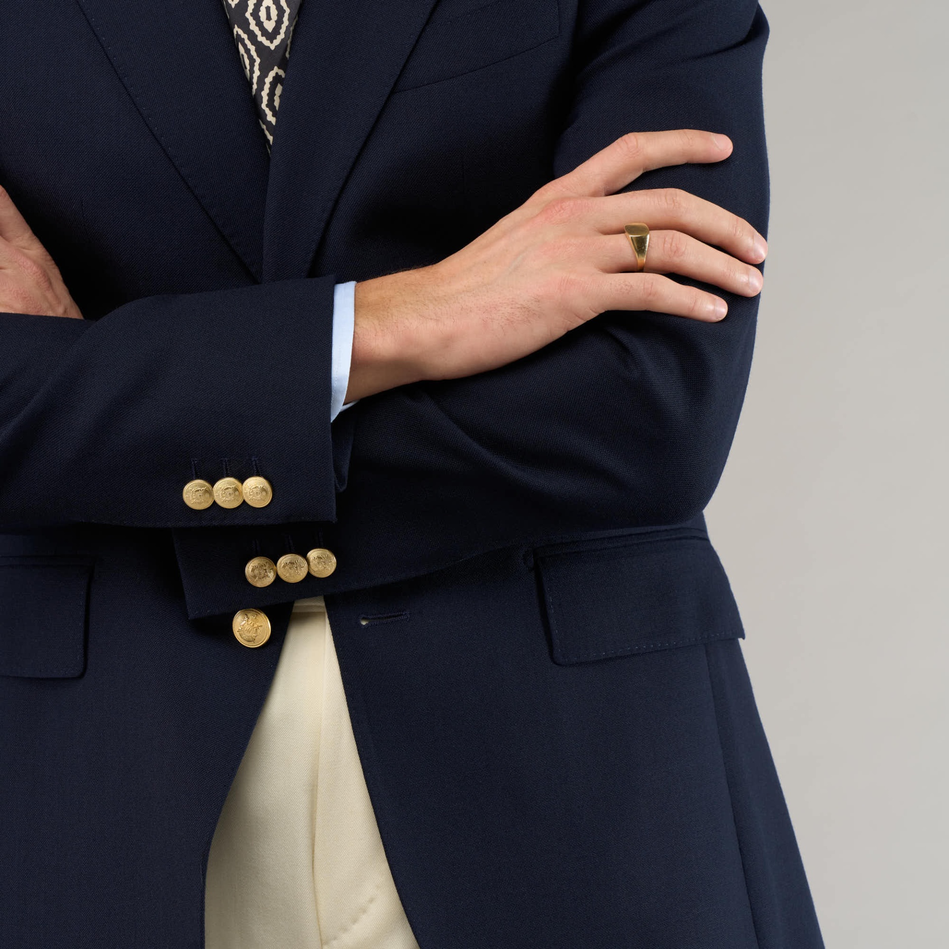 Veste bleu marine Fresco 3 plis | Blazer souple et respirant homme