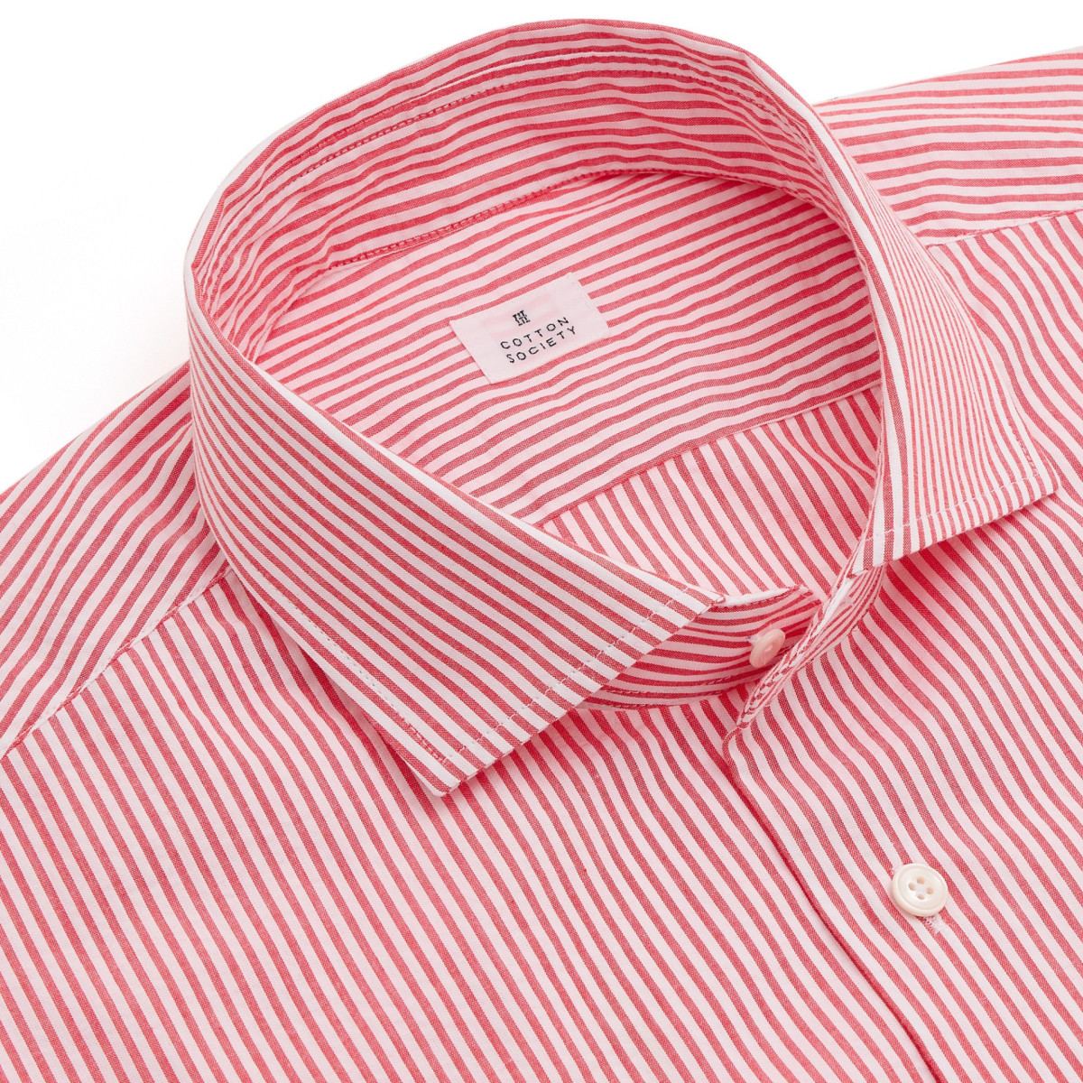 Chemise Seersucker rayé rouge et blanc
