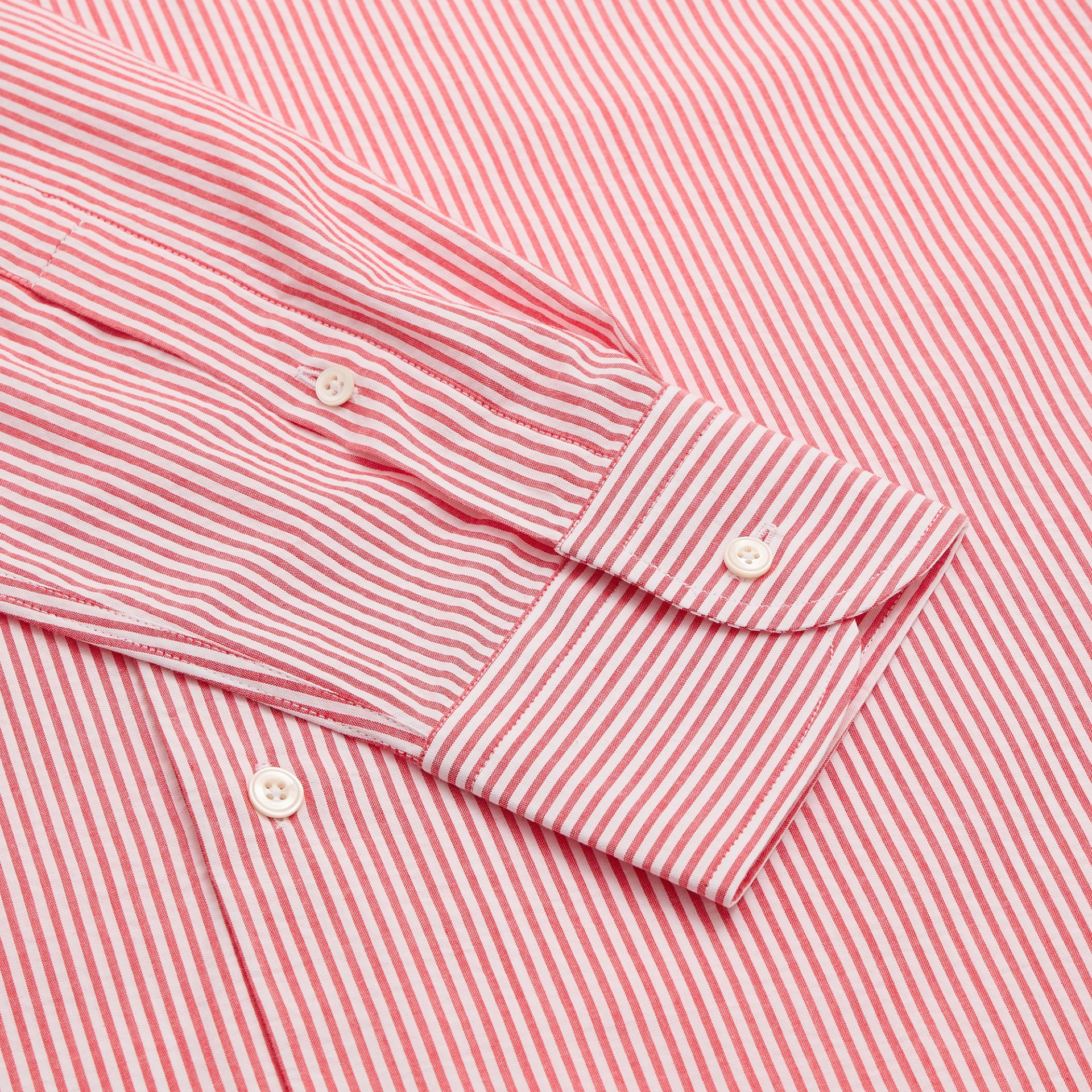 Chemise Seersucker rayé rouge et blanc