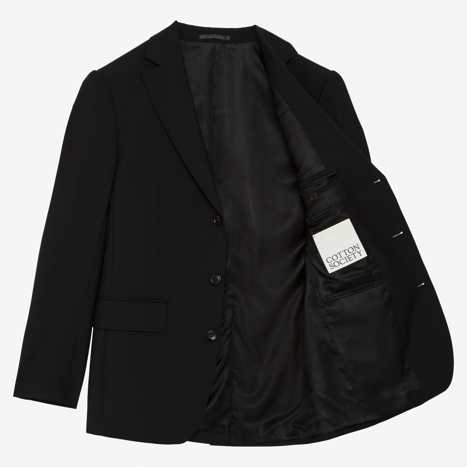 Costume noir en Supergabardine Hardy Minnis – Cran parisien 9,5 cm