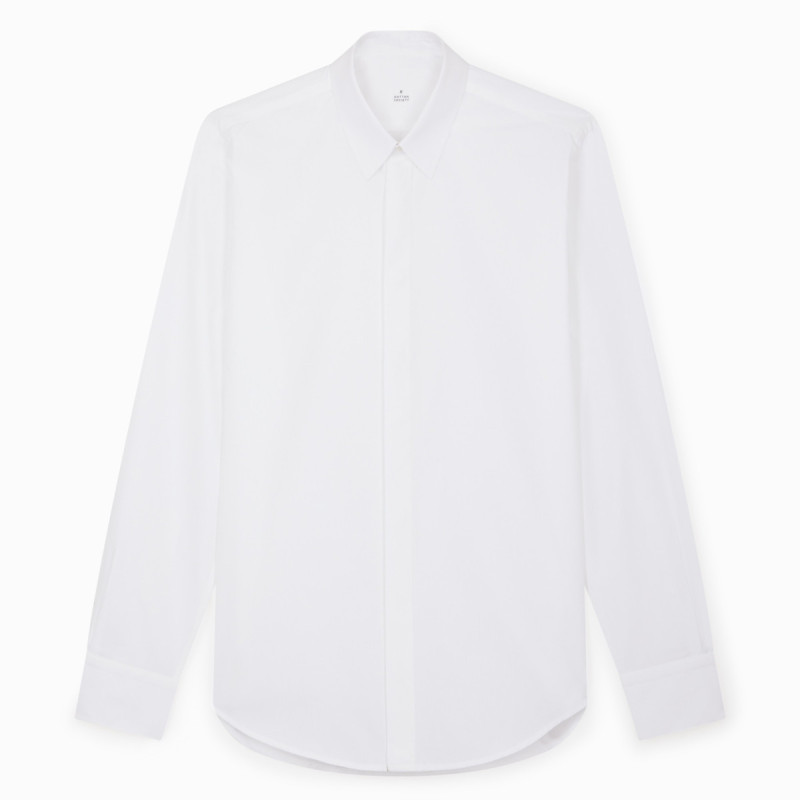 Chemise popeline uni blanc