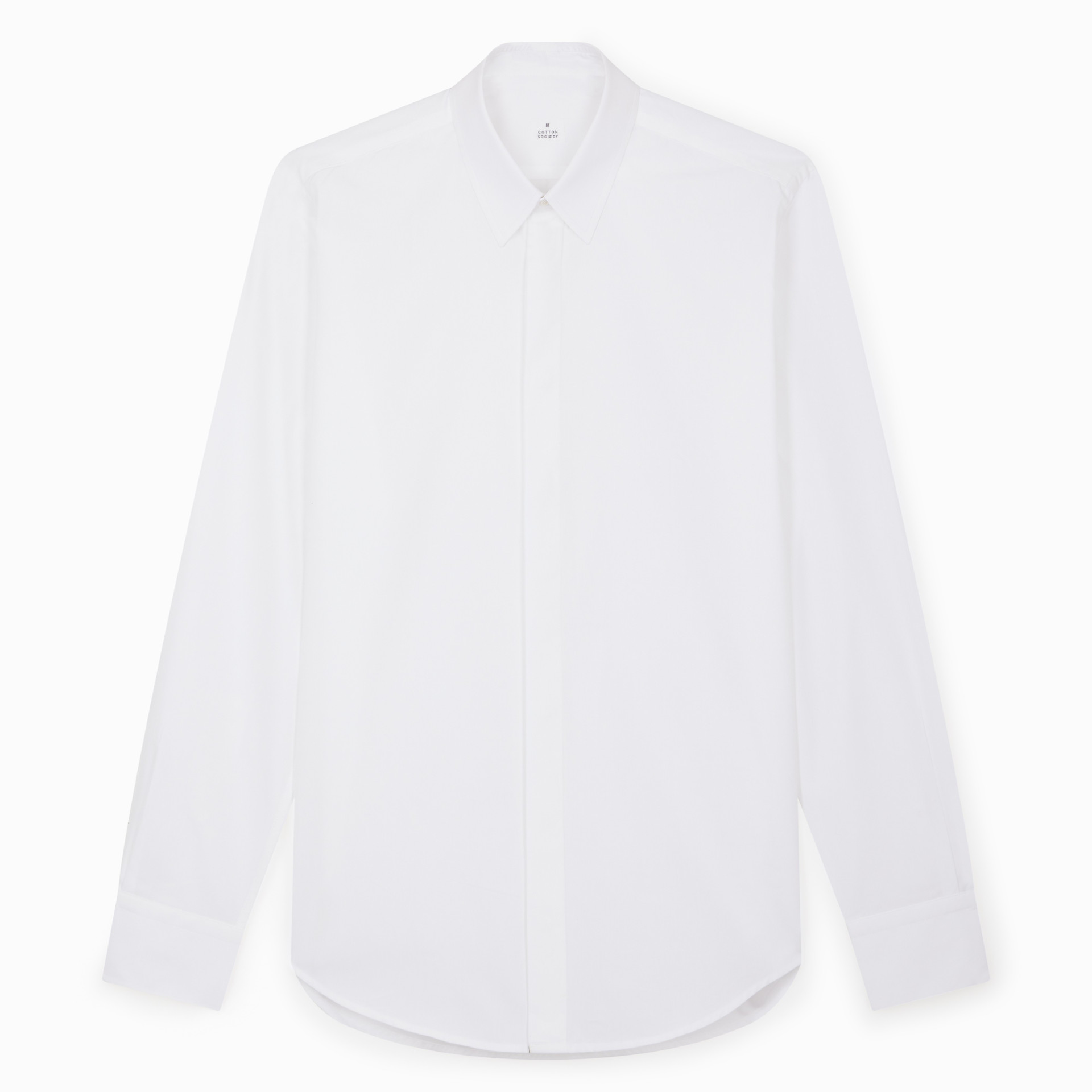 Chemise popeline uni blanc