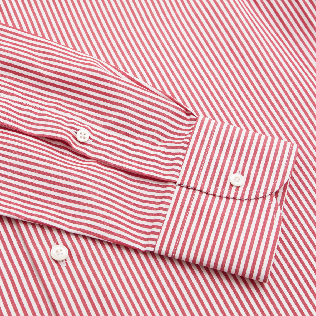 Chemise homme Popeline Rayé Rouge