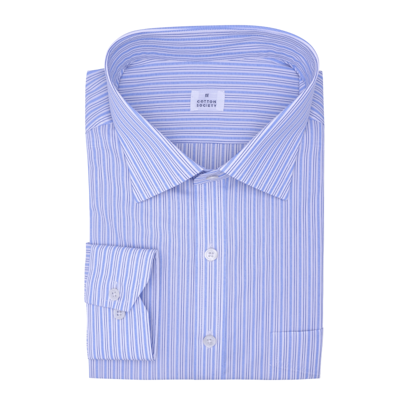 Chemise homme Popeline Rayé Bleu