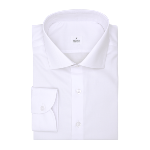 Chemise homme Popeline Uni Blanc