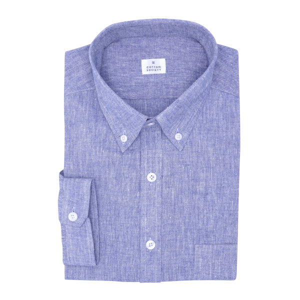 Chemise homme Chambray Uni Bleu