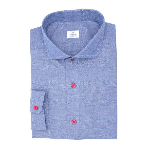 Chemise homme Chambray Uni Bleu