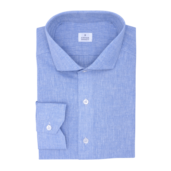 Chemise homme Chambray Uni Bleu