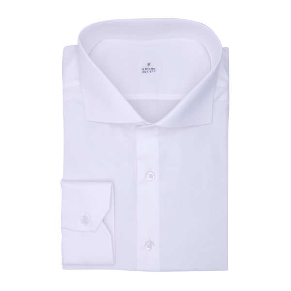 Chemise homme Twill Uni Blanc