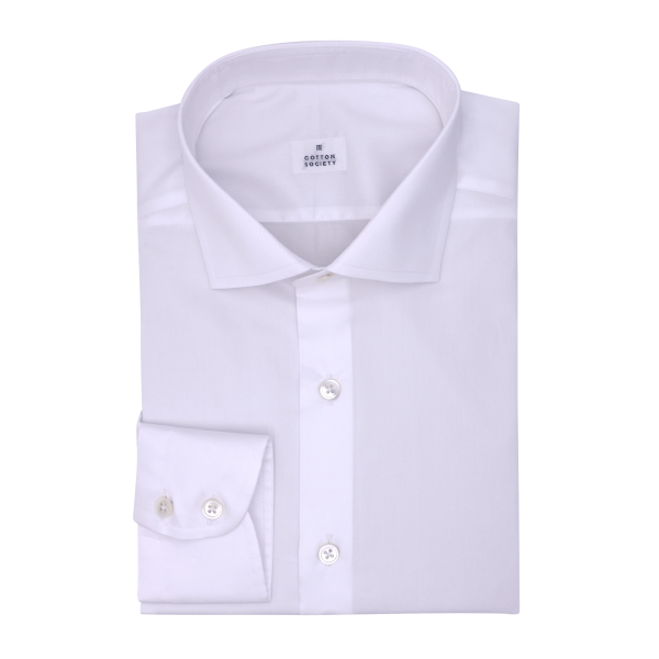 Chemise homme Twill Uni Blanc