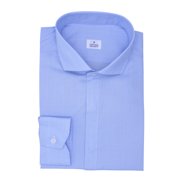 Chemise homme Popeline Uni Bleu