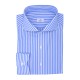 Chemise homme Popeline Rayé Bleu