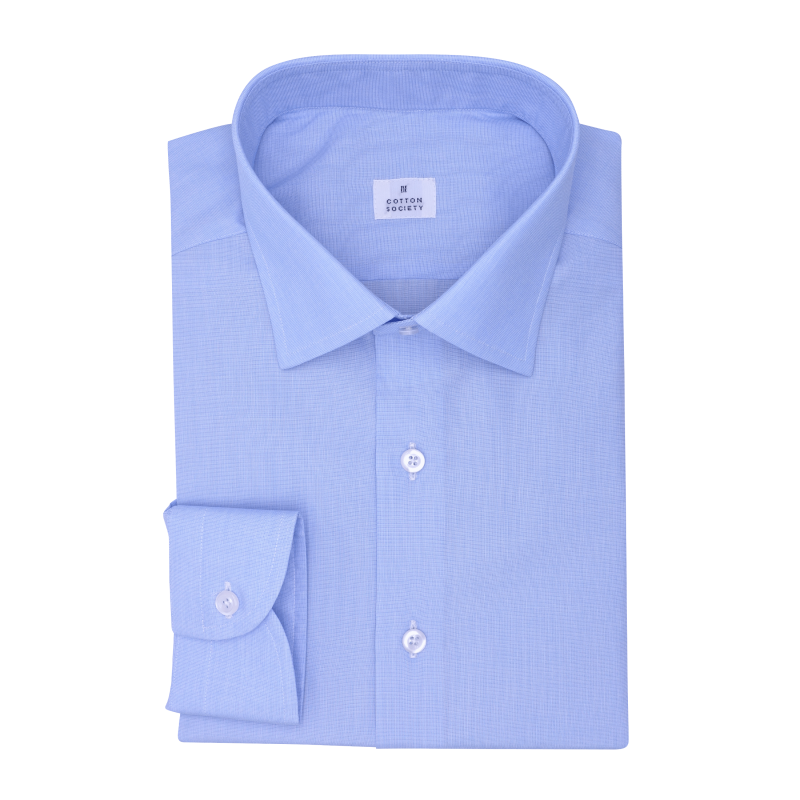 Chemise homme Popeline Uni Bleu