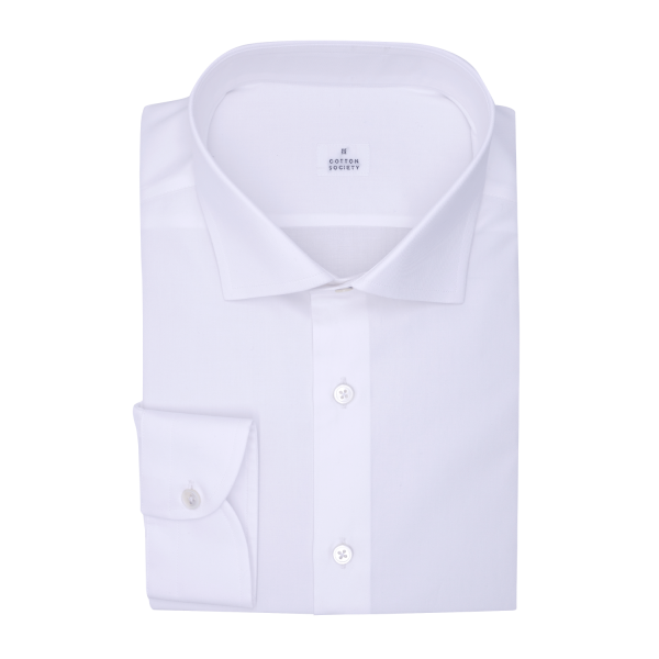 Chemise homme Twill Uni Blanc