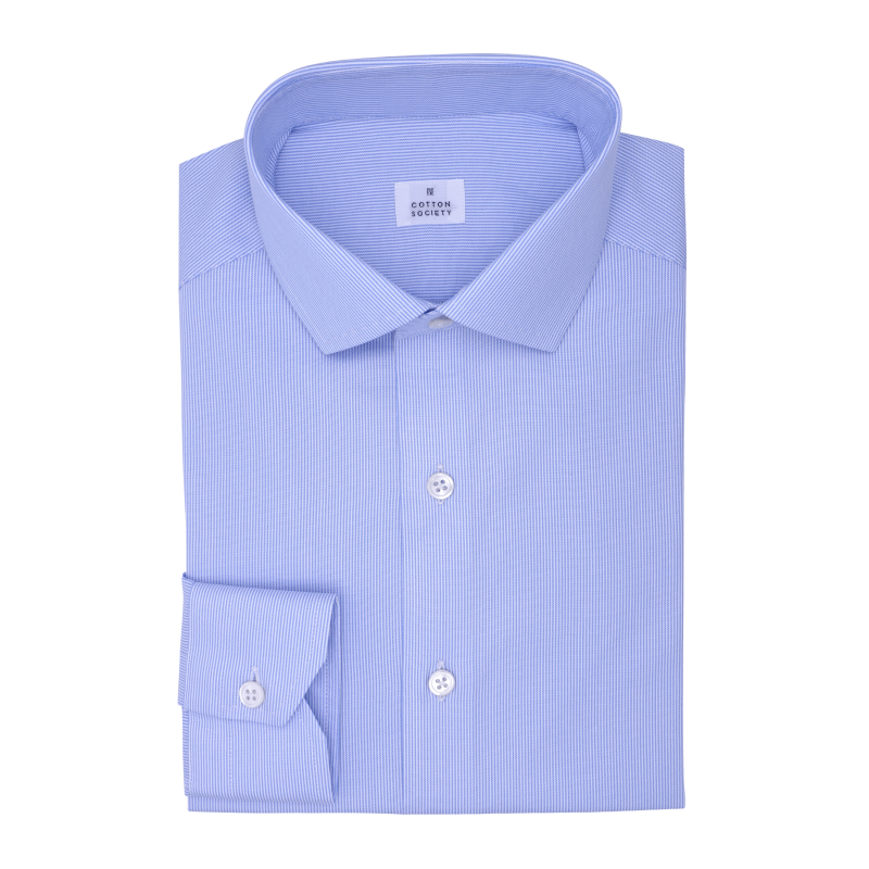 Chemise homme Pin-point Rayé Bleu