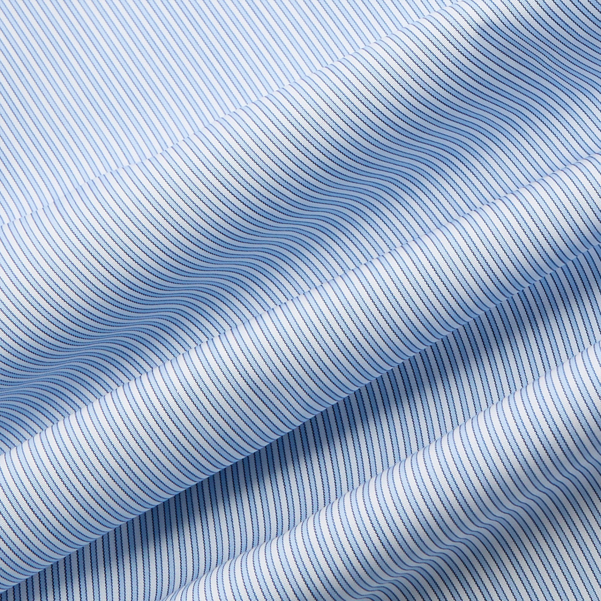 Popeline Rayé Bleu