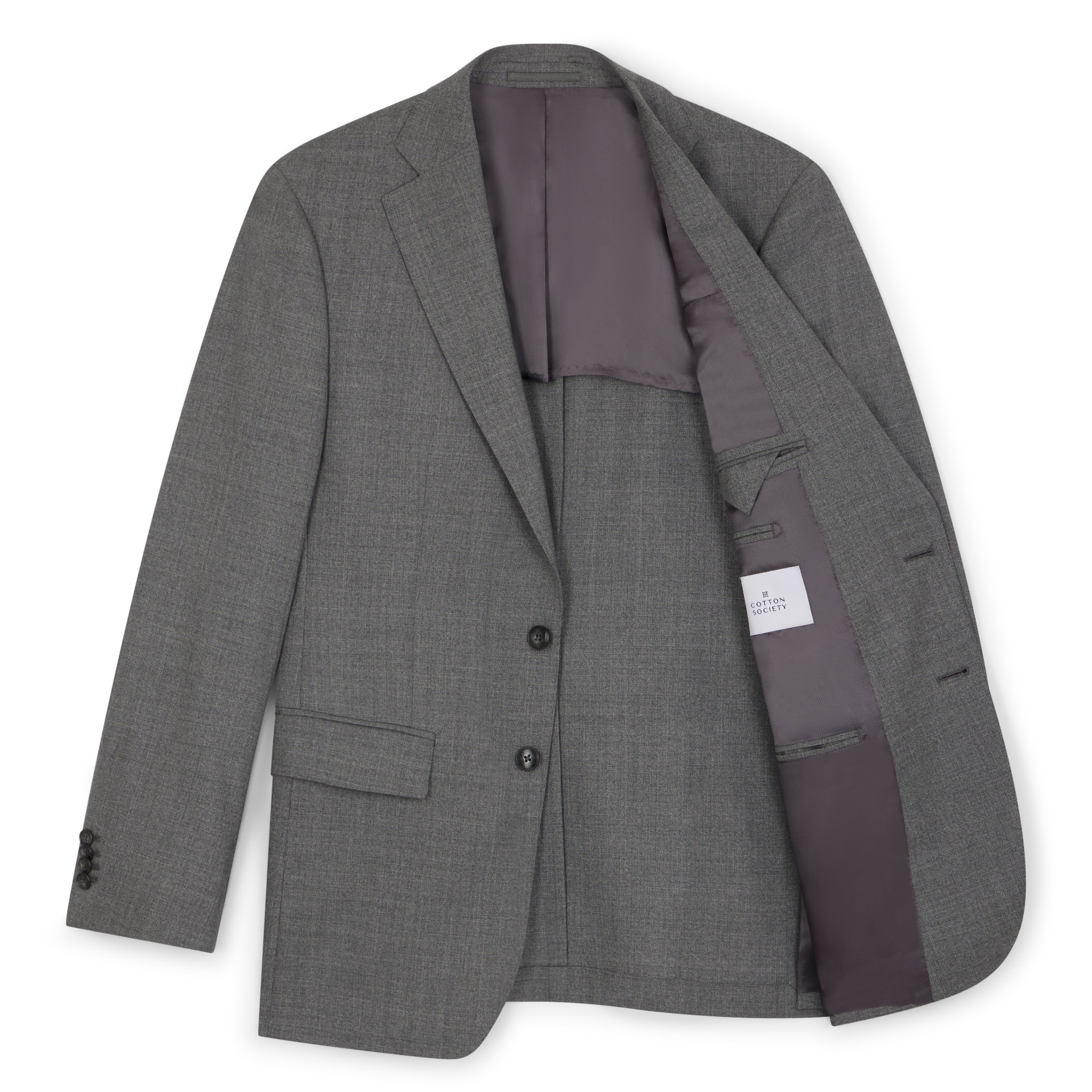 Costume en laine froide gris