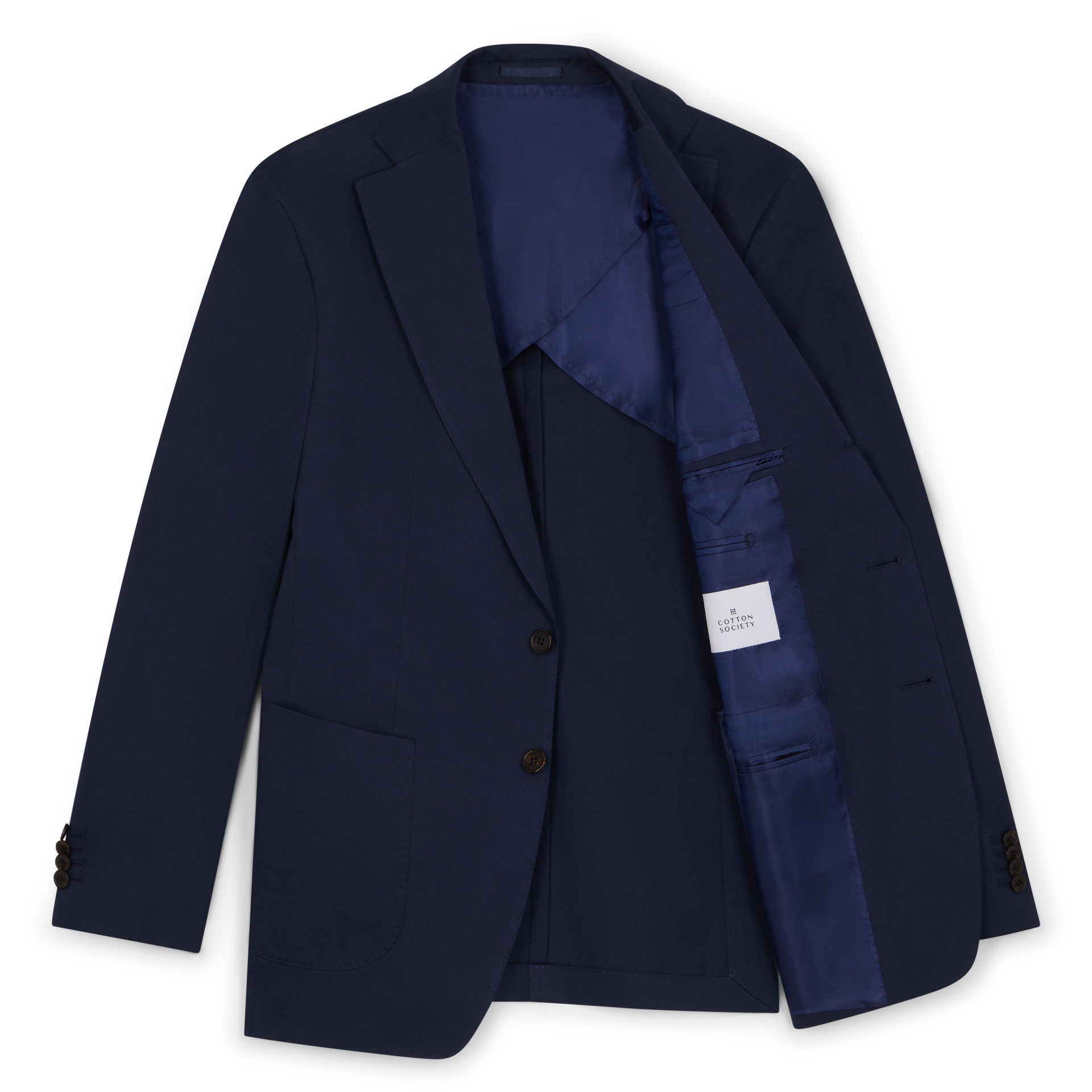 Veste Américaine en coton bleu marine