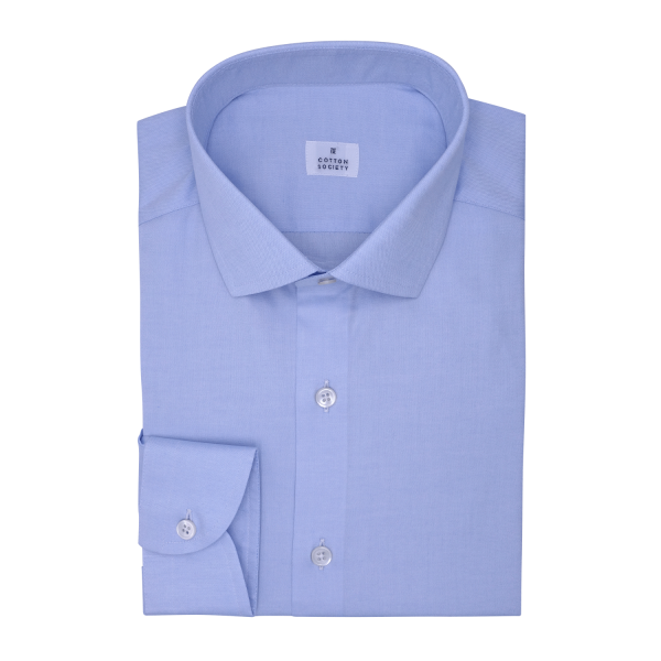 Chemise homme Pin-point Uni Bleu