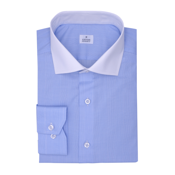 Chemise homme Popeline Uni Bleu