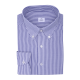 Chemise homme Seersucker Japonnais Rayé Bleu