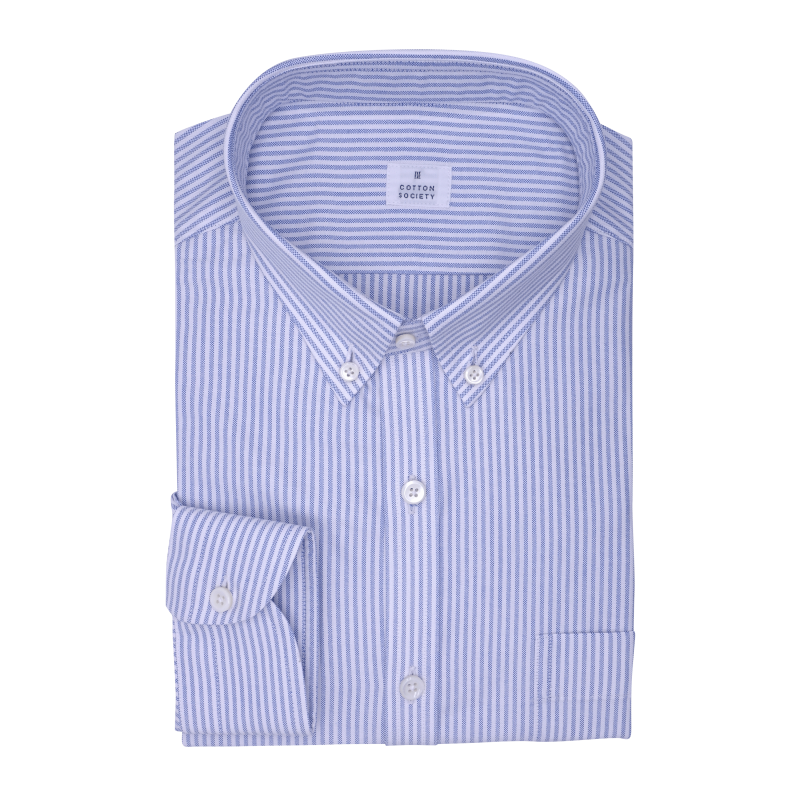 Chemise homme Oxford Rayé Bleu