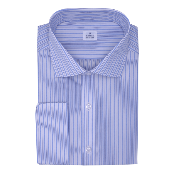 Chemise homme Popeline Rayé Bleu