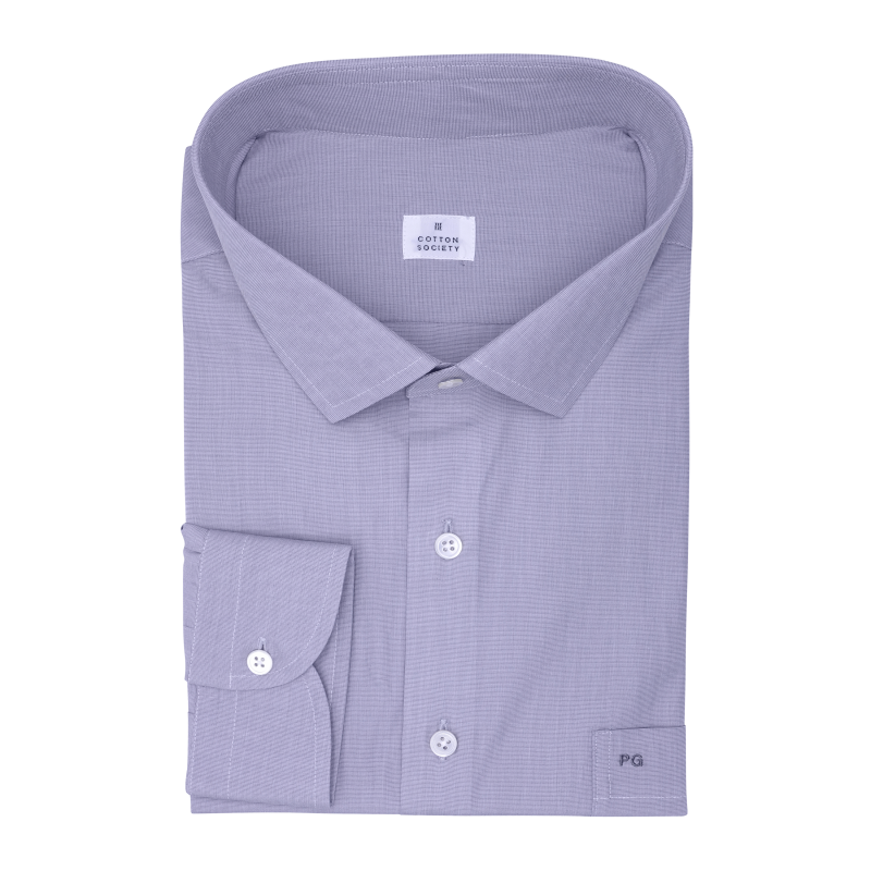 Chemise homme Popeline Uni Gris