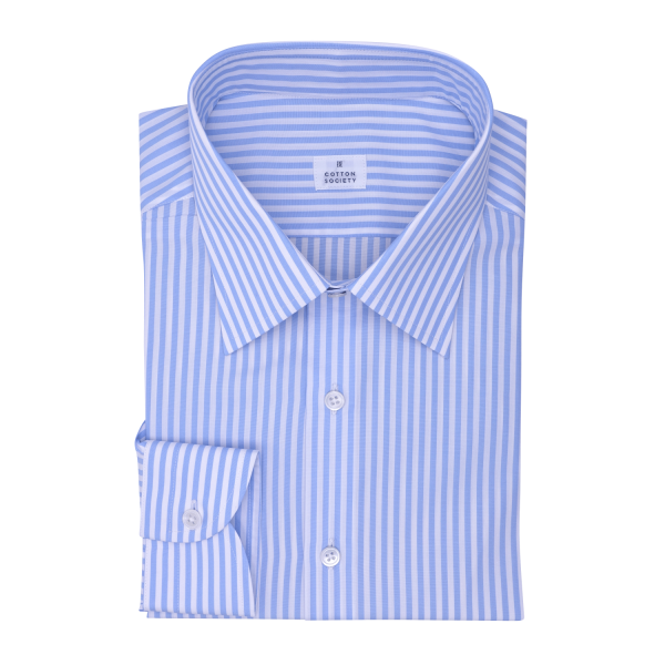 Chemise homme Popeline Rayé Bleu