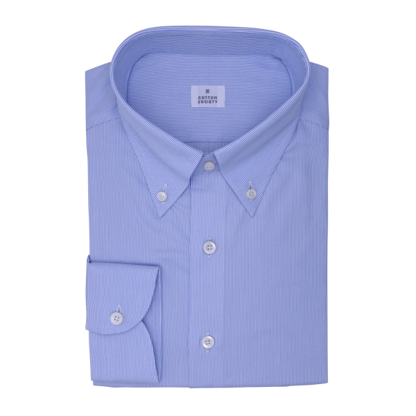 Chemise homme Pin-point Rayé Bleu