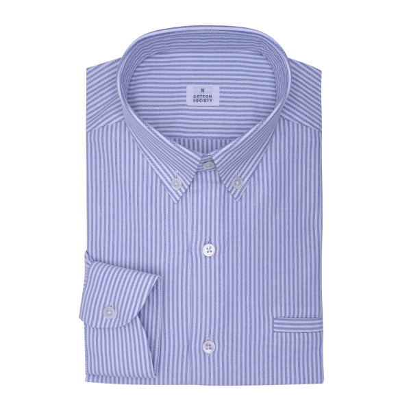 Chemise homme Oxford Rayé Bleu