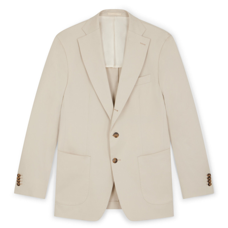 Veste Américaine en coton beige