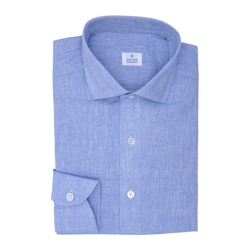 Chemise homme Chambray Uni Bleu