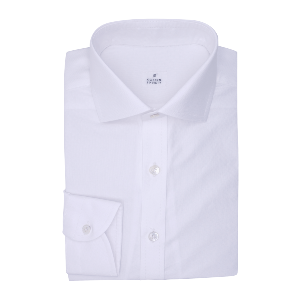 Chemise homme Oxford Uni Blanc