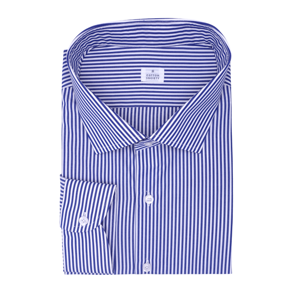 Chemise homme Popeline Rayé Bleu