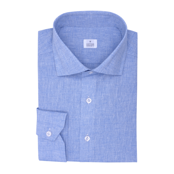 Chemise homme Chambray Uni Bleu