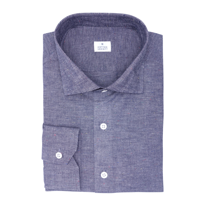 Chemise homme Chambray Uni Bleu