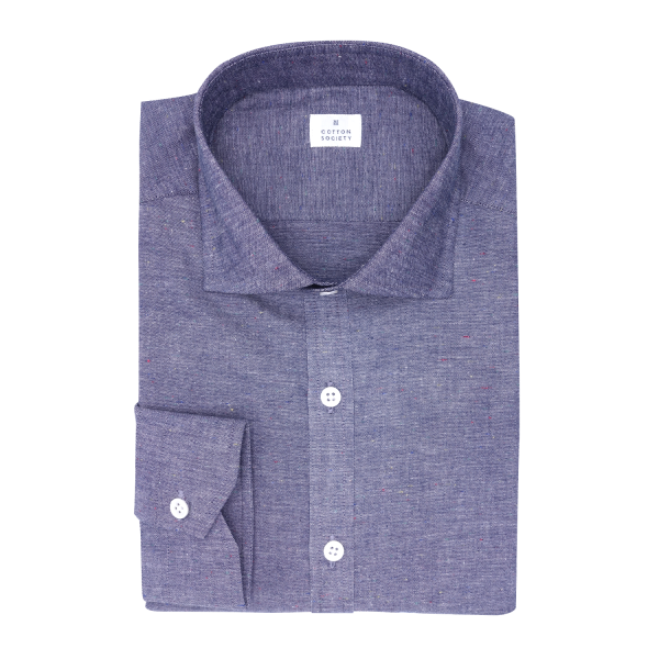 Chemise homme Chambray Uni Bleu