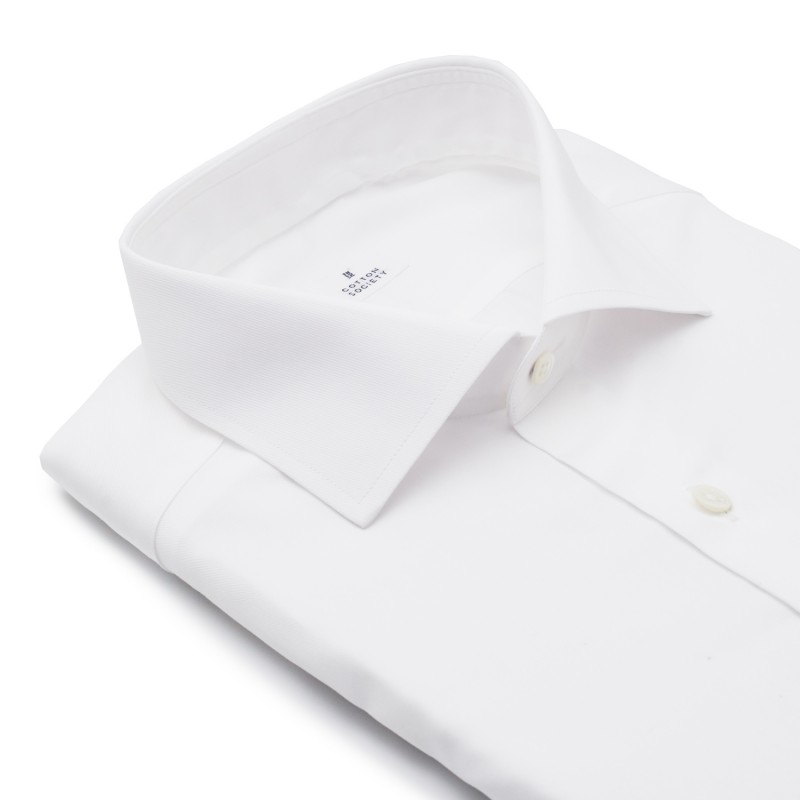 Chemise twill uni crème EASY CARE