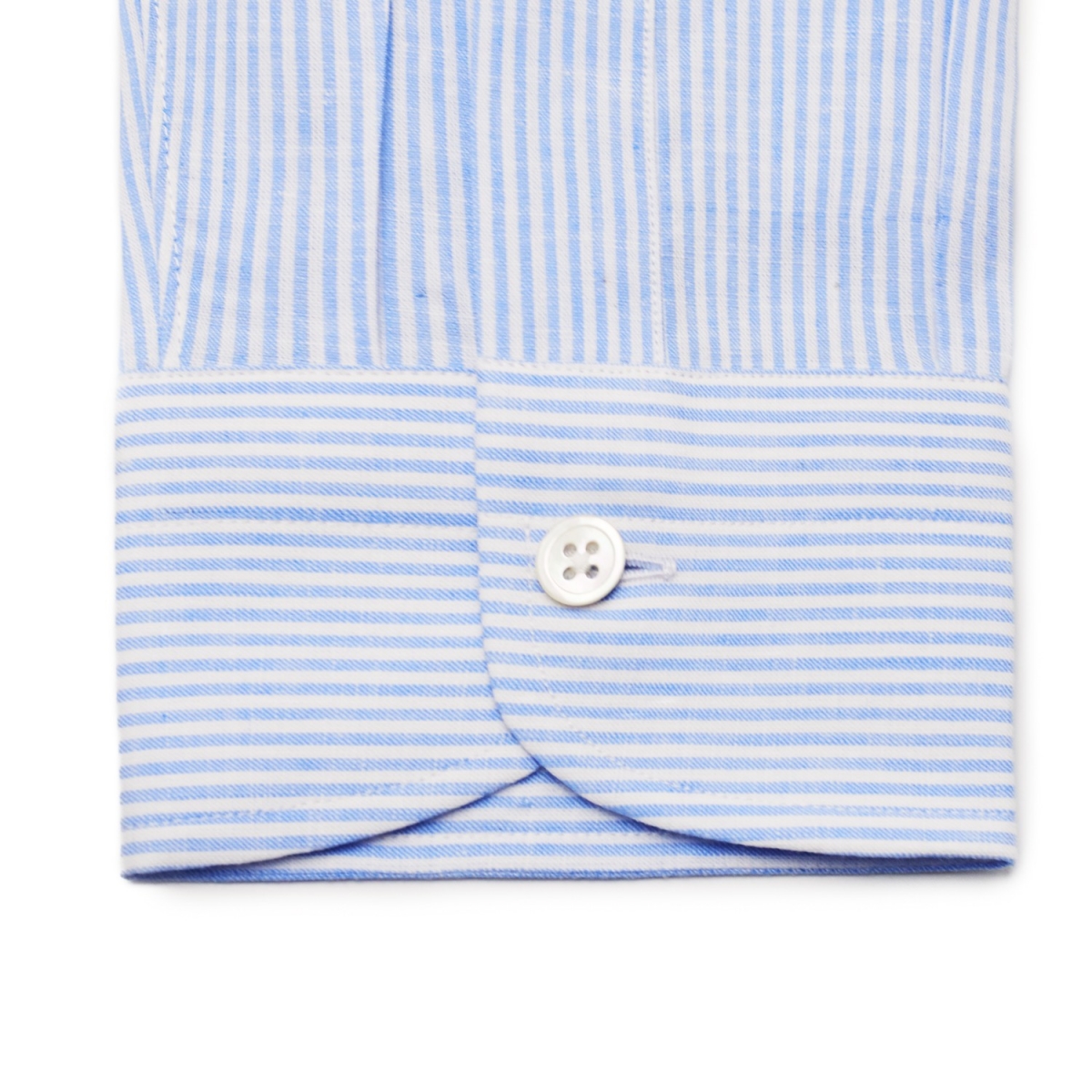 Chemise homme Lin Coton Rayé Bleu