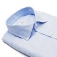 Chemise homme Lin Coton Uni Bleu