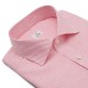 Chemise homme lin coton rayé rose