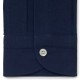 Chemise homme lin coton uni bleu