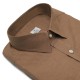 Chemise homme lin coton uni camel