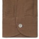 Chemise homme lin coton uni camel