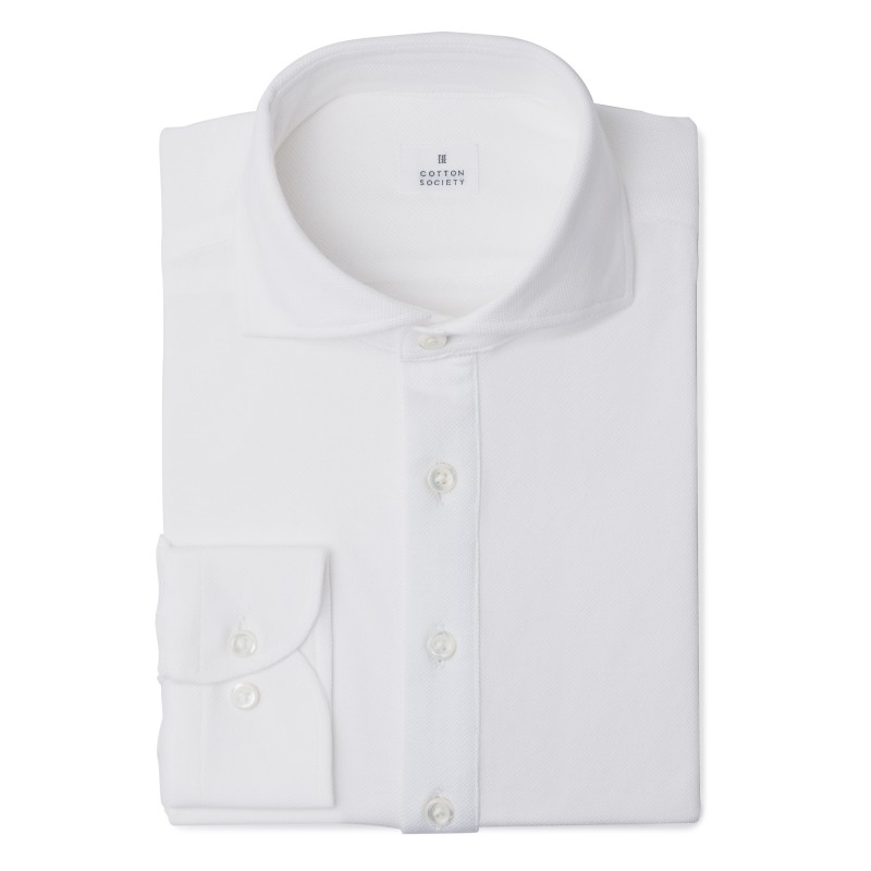 Chemise homme  Jersey uni blanc