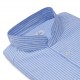 Chemise homme Lin Coton Rayé bleu